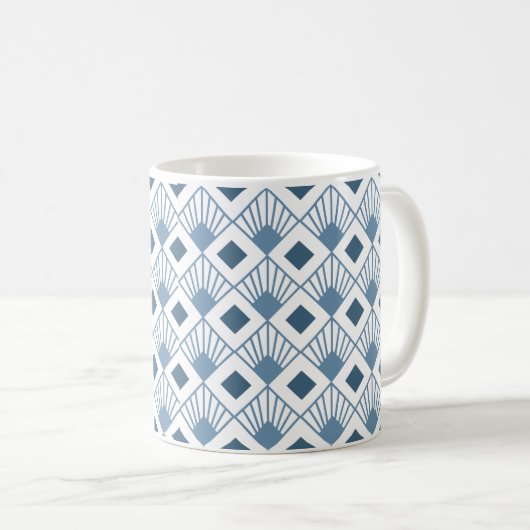 Art Deco Fans Kaffeetasse (VorderseiteRechts)