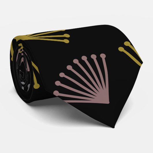 Art Deco Fans Krawatte (Gerollt)