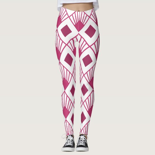 Art Deco Fans Leggings (Vorderseite)