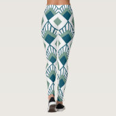 Art Deco Fans Leggings (Rückseite)
