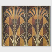 ART DECO FANS MARQUETRY GESCHENKPAPIER (Flach)