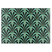 Art-Deco-Fans maßgeschneidert Schneidebrett (Vorderseite)