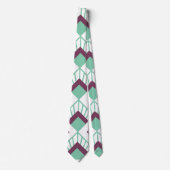 Art Deco Fans Neck Tie Krawatte (Vorderseite)