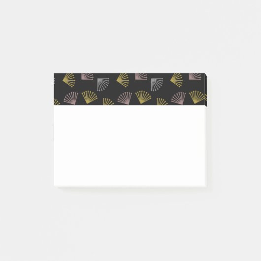 Art Deco Fans Post-it Klebezettel (Vorderseite)