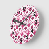 Art Deco Fans Runde Wanduhr (Winkel)