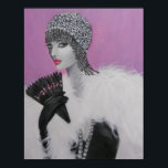 ART DECO FANTASY LADY POSTER<br><div class="desc">Original Acryl Fantasy Lady Portrait, erstellt von Künstler, Dian Bernardo... ... eine wunderschöne Dame aus der Zeit des Dekos, zeitlos in ihrer Eleganz. Dieses Poster würde überall auf Ihrer Zuhause gut aussehen. Ein großartiges Gesprächsstück und ein wunderbares Geschenk.</div>