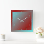 Art Deco Farbe Wand Uhr (Zuhause)