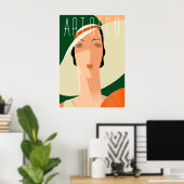 Art Deco Fashion 02 Poster (Heimbüro)