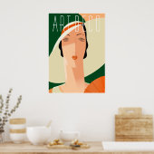 Art Deco Fashion 02 Poster (Küche)