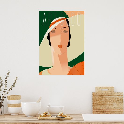 Art Deco Fashion 02 Poster (Küche)