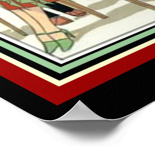 Art Deco Fashion Design Poster 16 x 20 (Ecke)