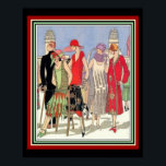 Art Deco Fashion Design Poster 16 x 20<br><div class="desc">Farbenfroh,  Art Deco,  Modedruck. Poster 16 x 20</div>