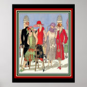 Art Deco Fashion Design Poster 16 x 20 (Vorne)