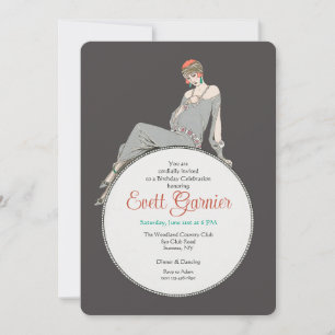 Art Deco Fashion Einladung