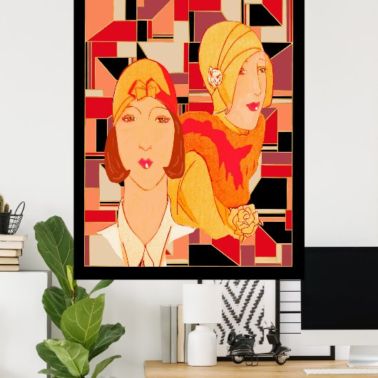 Art Deco Fashion Poster (Heimbüro)