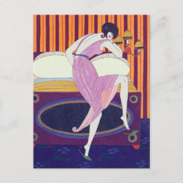 Art Deco Fashion Zeichnend von George Barbier Postkarte