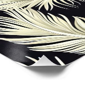 Art Deco Feather Muster Poster (Ecke)
