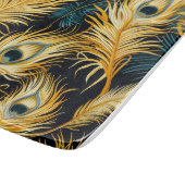 Art Deco Feather Muster Schneidebrett (Ecke)