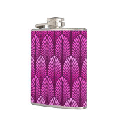 Art Deco Feather Pattern, Amethyst Lila Flachmann (Links)