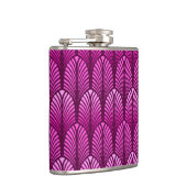 Art Deco Feather Pattern, Amethyst Lila Flachmann (Rechts)