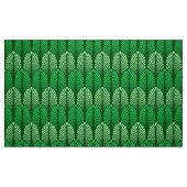 Art Deco-Feder-Muster, Smaragdgrün Stoff (Fat Quarter (45,7 x 55,9 cm))