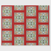 Art Deco: Festes Glas 2 Geschenkpapier (Flach)