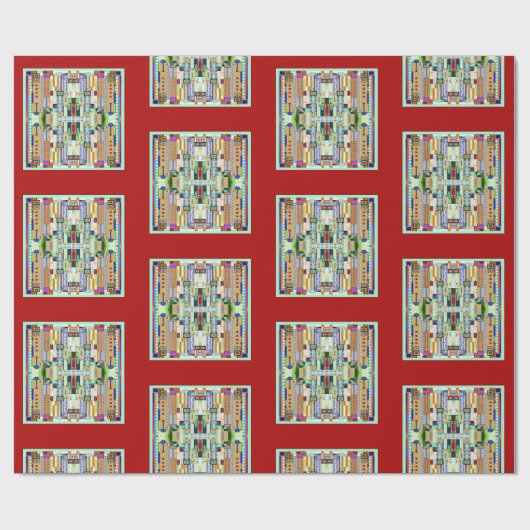 Art Deco: Festes Glas 2 Geschenkpapier (Flach)