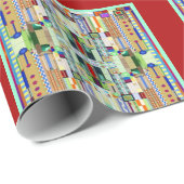 Art Deco: Festes Glas 2 Geschenkpapier (Rolleneckpunkt)