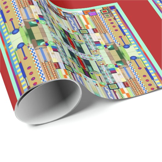 Art Deco: Festes Glas 2 Geschenkpapier (Rolleneckpunkt)