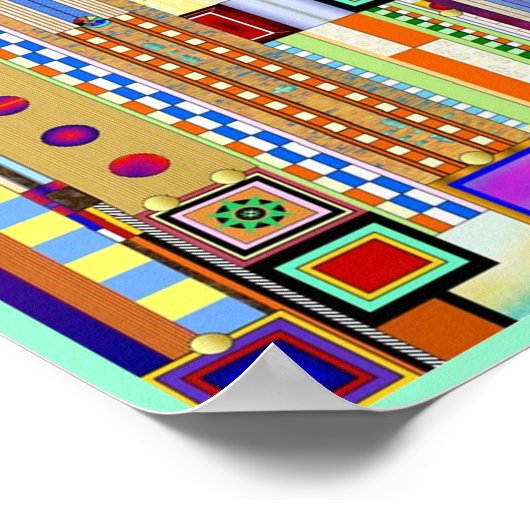 Art Deco: Festes Glas 2 Poster (Ecke)