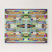 Art Deco: Festes Glas 2 Puzzle (Horizontal)