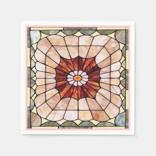 Art Deco: Festes Glas 2 Serviette (Vorderseite)