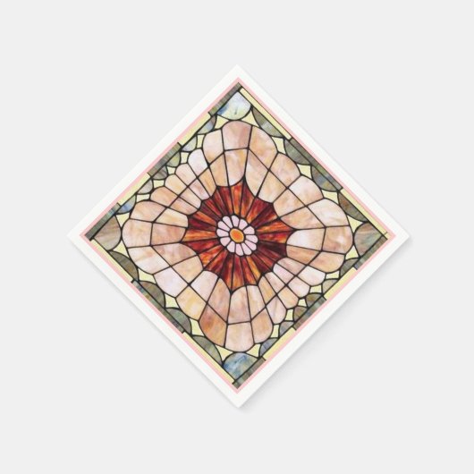 Art Deco: Festes Glas 2 Serviette (Ecke)