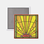 Art Deco: Festes Glas 3 Magnet (Vorderseite/Rückseite)