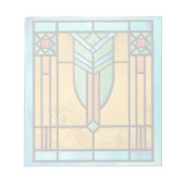 Art Deco: Festes Glas 3 Notizblock (Vorderseite)