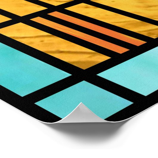 Art Deco: Festes Glas 3 Poster (Ecke)