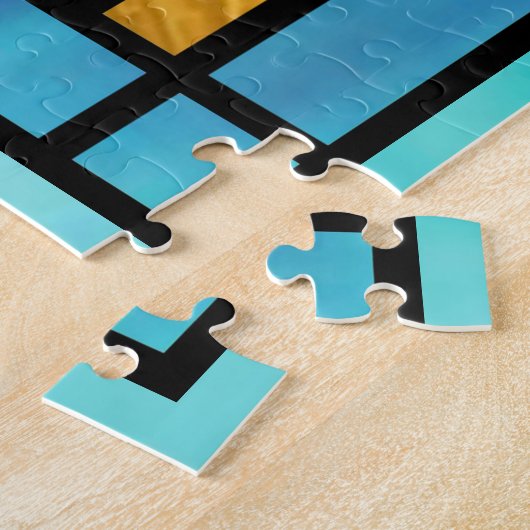 Art Deco: Festes Glas 3 Puzzle (Seite)