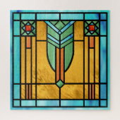Art Deco: Festes Glas 3 Puzzle (Vertikal)
