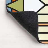 Art Deco: festes Glas Mousepad (Ecke)