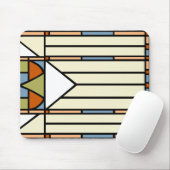 Art Deco: festes Glas Mousepad (Mit Mouse)