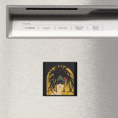 Art Deco Festival Lady Magnet (In Situ (Geschirrspüler))