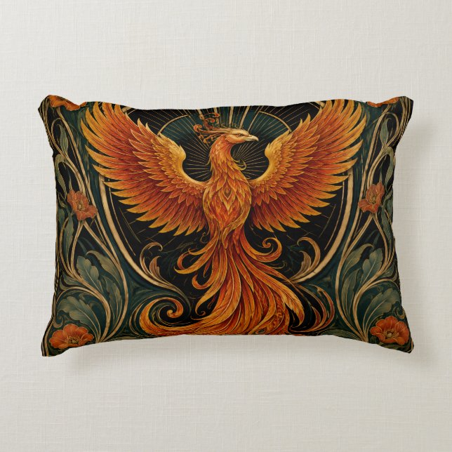 ART DECO FEURIGER PHOENIX  DEKOKISSEN (Vorderseite)
