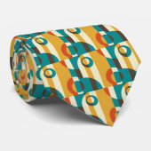 Art Déco Fifties, gestreift Retro Abstrakte Kunst Krawatte (Gerollt)