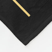 Art Deco Filmabend Personalisierter Familienname Fleecedecke (Ecke)