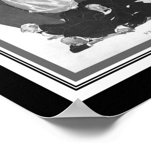 Art Deco "Fin De Saison" 1931 Poster (Ecke)