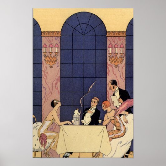 Art Deco Fine Dining Poster (Vorne)