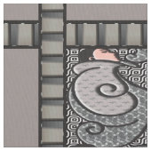 Art Deco Finlandia - Grays und Pink Stoff (Nahaufnahme)