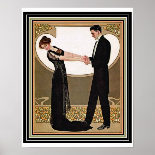 Art Deco "First Dance" Poster 16 x 20 (Vorne)