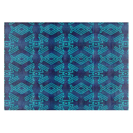 Art Deco Fisch und Frösche Schneidebrett (Vorderseite)