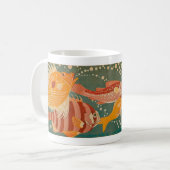 Art Deco Fish Design Tasse (Vorderseite Links)